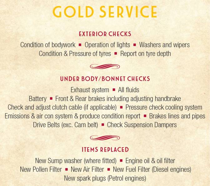 Gold Fixed Price Service 